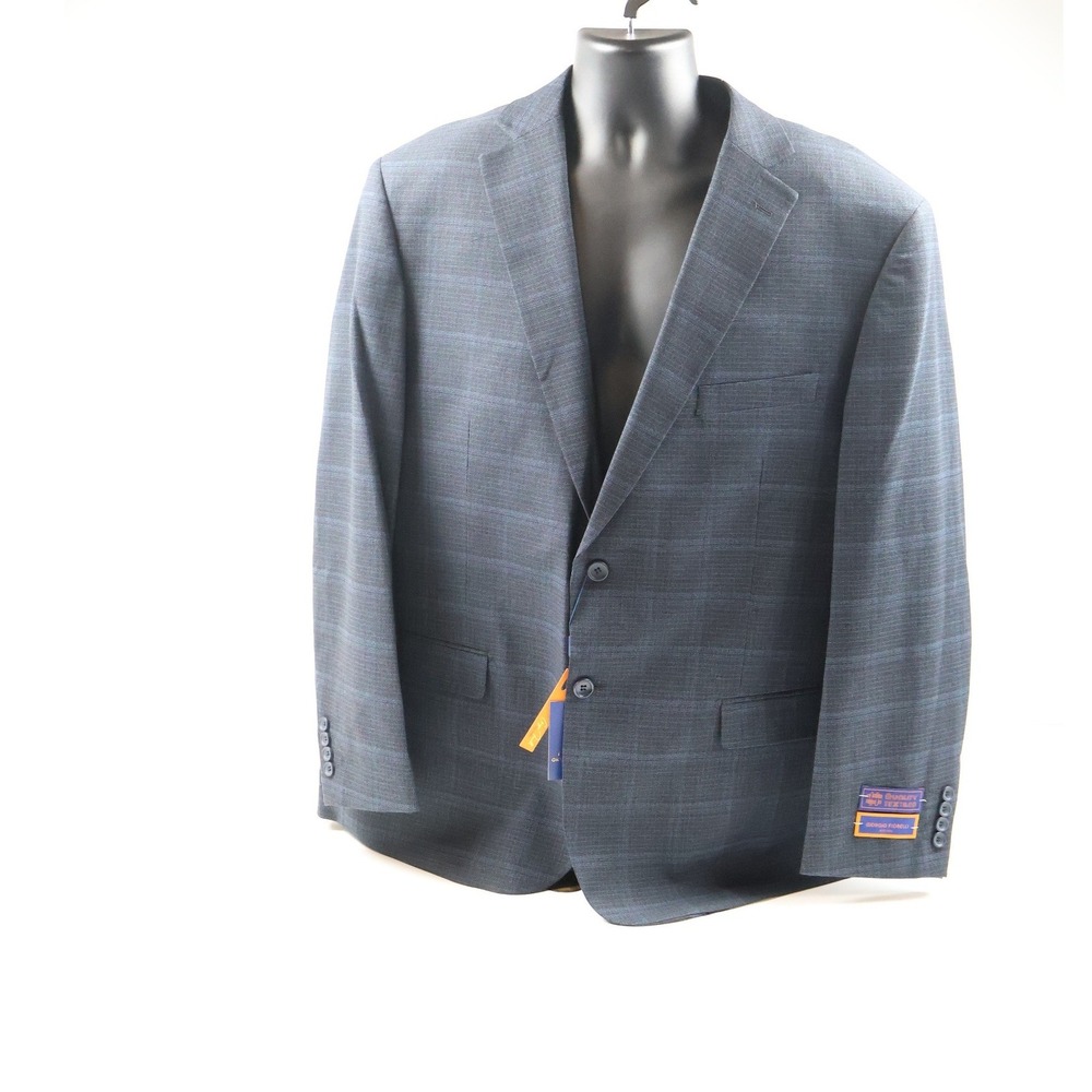 Giorgio Fiorelli Suit G79755 Blue Glen Plaid Size 50 NWT